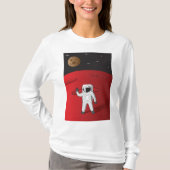 Astronaut auf dem Roten Planeten Mars Space Explor T-Shirt (Vorderseite)