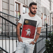 Astronaut auf dem Roten Planeten Mars Space Explor T-Shirt