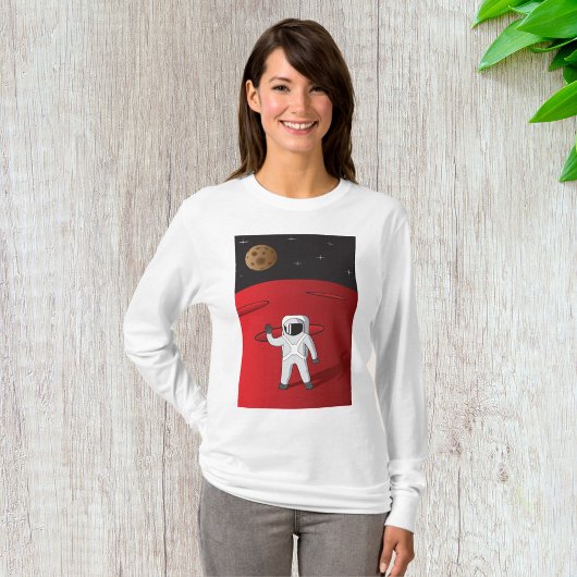 Astronaut auf dem Roten Planeten Mars Space Explor T-Shirt