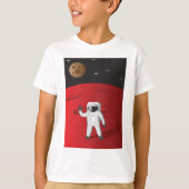Astronaut auf dem Roten Planeten Mars Space Explor T-Shirt (Vorderseite)