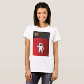 Astronaut auf dem Roten Planeten Mars Space Explor T-Shirt (Vorne ganz)