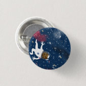 Astronaut auf dem Spacewalk Button (Vorne & Hinten)