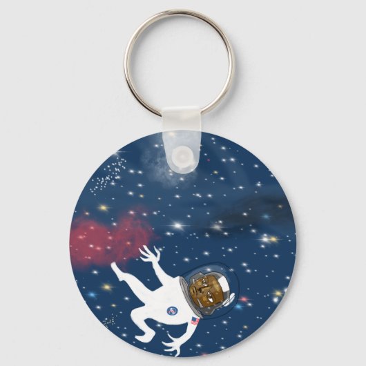 Astronaut auf dem Spacewalk Schlüsselanhänger (Vorderseite)