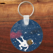 Astronaut auf dem Spacewalk Schlüsselanhänger (Vorderseite)