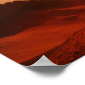 Astronaut auf der Oberfläche der MARS. Der erste M Poster (Ecke)