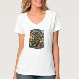Astronaut auf einem T-Rex – Epischer Raum-Dinosaur T-Shirt