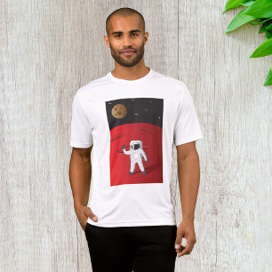 Astronaut auf Mars aktiv T-Shirt