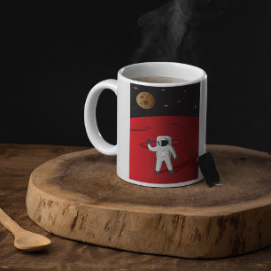 Astronaut auf Mars Kaffeetasse
