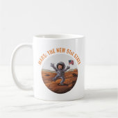 Astronaut auf Mars Kaffeetasse (Links)