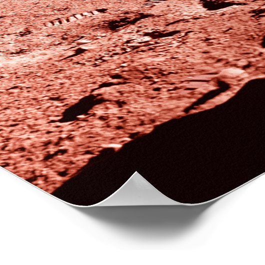 Astronaut auf Mars - Poster (Ecke)