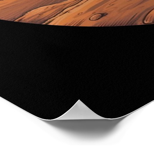 Astronaut auf Mars Poster (Ecke)