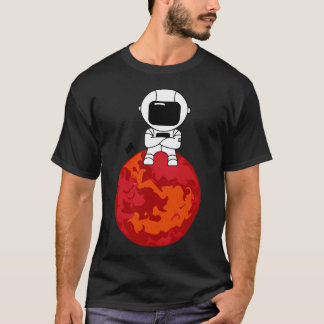 Astronaut auf Mars T-Shirt