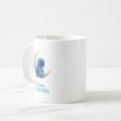 Astronaut auf Mond Tasse – Bleib Kosmisch Weltraum (Vorderseite Links)
