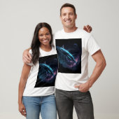 Astronaut auf Wal T-Shirt (Unisex)