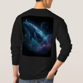 Astronaut auf Wal T-Shirt (Rückseite)