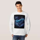 Astronaut auf Wal T-Shirt (Vorne ganz)