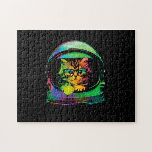 Astronaut aus lustigen Hipstern Puzzle (Horizontal)