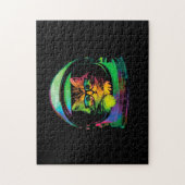 Astronaut aus lustigen Hipstern Puzzle (Vertikal)