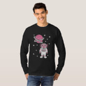 Astronaut Axolotl Planet Balloon T-Shirt (Vorne ganz)
