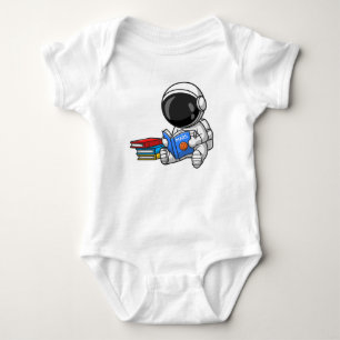 Astronaut Baby reading! Strampler