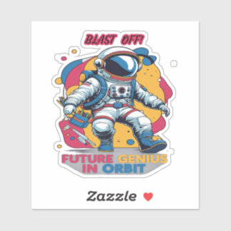 Astronaut Back-to-School "Future Genius in Orbit" Aufkleber