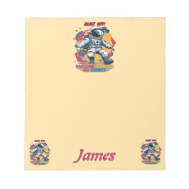 Astronaut Back-to-School "Future Genius in Orbit"  Notizblock