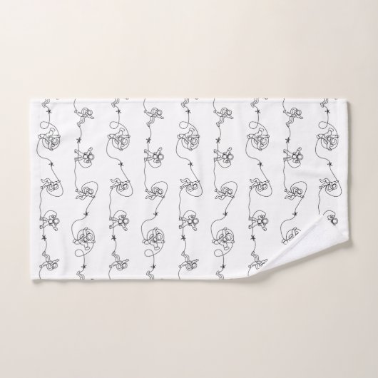 Astronaut-Badetuch-Set Badhandtuch Set (Handtuch)