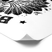 Astronaut Badminton Player Shuttle  Poster (Ecke)