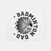 Astronaut Badmintonspieler Shuttle Fleecedecke (Vorderseite (Horizontal))
