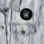 Astronaut Badmintonspieler Shuttle Sport Button (Beispiel)