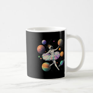 Astronaut Ballerina tanzt auf Raumplaneten Kinder Kaffeetasse