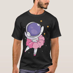 Astronaut Ballerina Weltraum Ballett Tänzer Mädche T-Shirt
