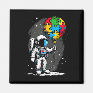 Astronaut Ballon Autismus Awareness Space Autistic Magnet