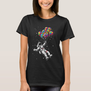Astronaut Ballon Autismus-Bewusstsein Puzzle-Teil T-Shirt