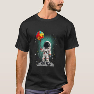 Astronaut Ballon Autismus-Bewusstsein Weltraum Aut T-Shirt