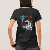 Astronaut Balloon Autism Space Kids Boy T-Shirt (Rückseite)