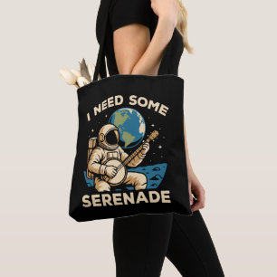 Astronaut Banjo Serenade Kosmischer Klang Tasche