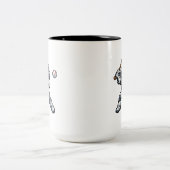 Astronaut Baseball Zweifarbige Tasse (Mittel)