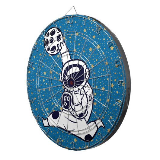 Astronaut Basketball Dartscheibe (Vorderseite rechts)