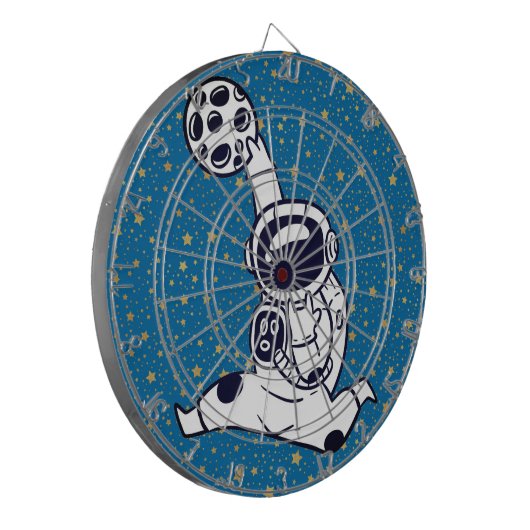 Astronaut Basketball Dartscheibe (Vorderseite Links)