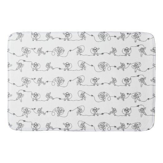 Astronaut Bath Mat Badematte (Vorderseite)