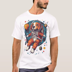 Astronaut Beagle � Weltraum-Erkundungshund T-Shirt