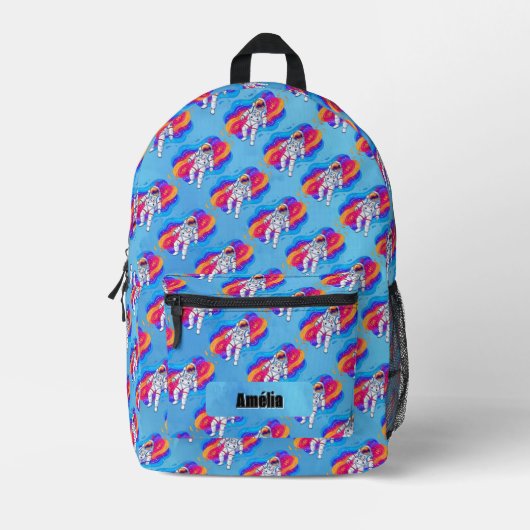 Astronaut Bedruckter Rucksack (Vorderseite)