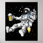 Astronaut Beer Party Poster (Vorne)