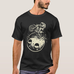Astronaut beim Wheelie auf dem Mars T-Shirt