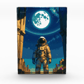 Astronaut Beneath the Celestial Gate Fotoblock