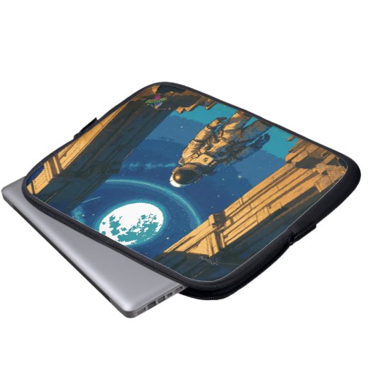 Astronaut Beneath the Celestial Gate Laptopschutzhülle (Vorne Knopf)