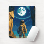 Astronaut Beneath the Celestial Gate Mousepad (Mit Mouse)