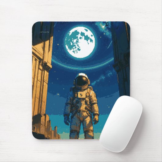 Astronaut Beneath the Celestial Gate Mousepad (Mit Mouse)