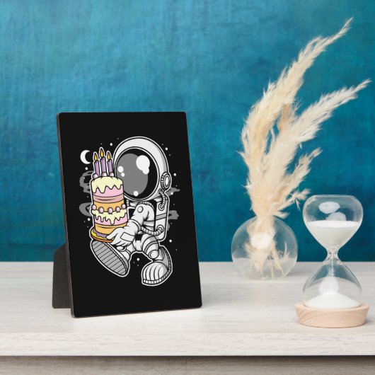 Astronaut Birthday Cake Fotoplatte (Seite)